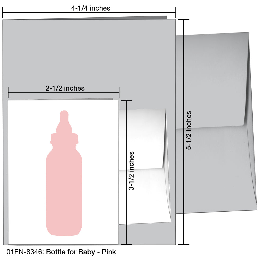 Bottle For Baby, Greeting Card (8346)