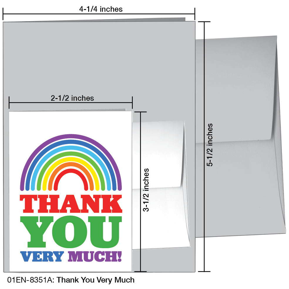 Thank You Very Much, Greeting Card (8351A)