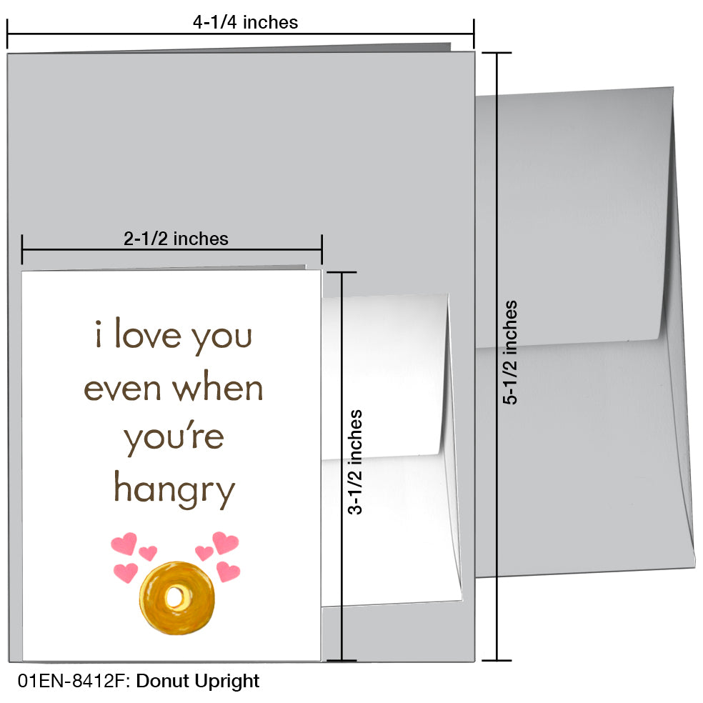 Donut Upright, Greeting Card (8412F)