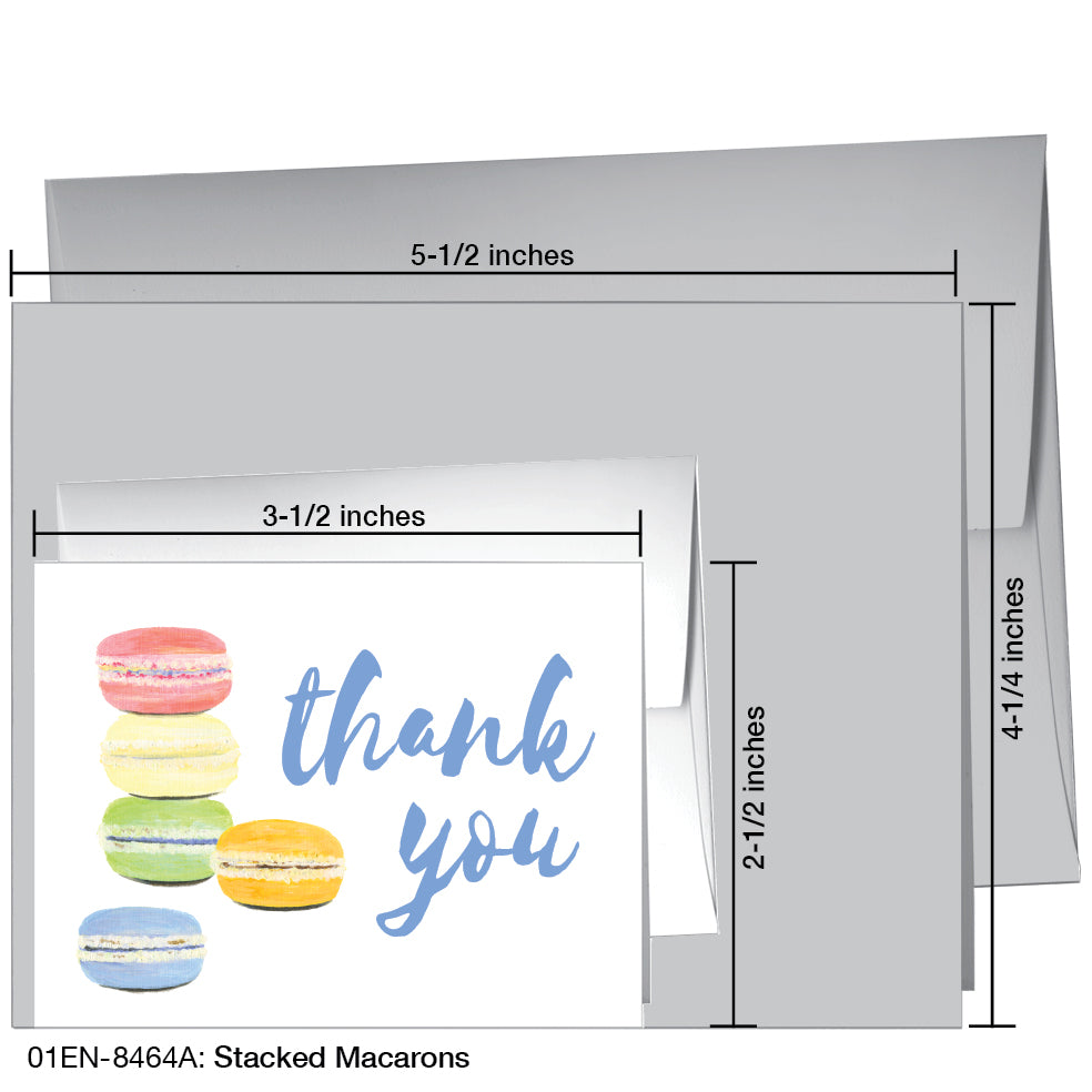Stacked Macarons, Greeting Card (8464A)
