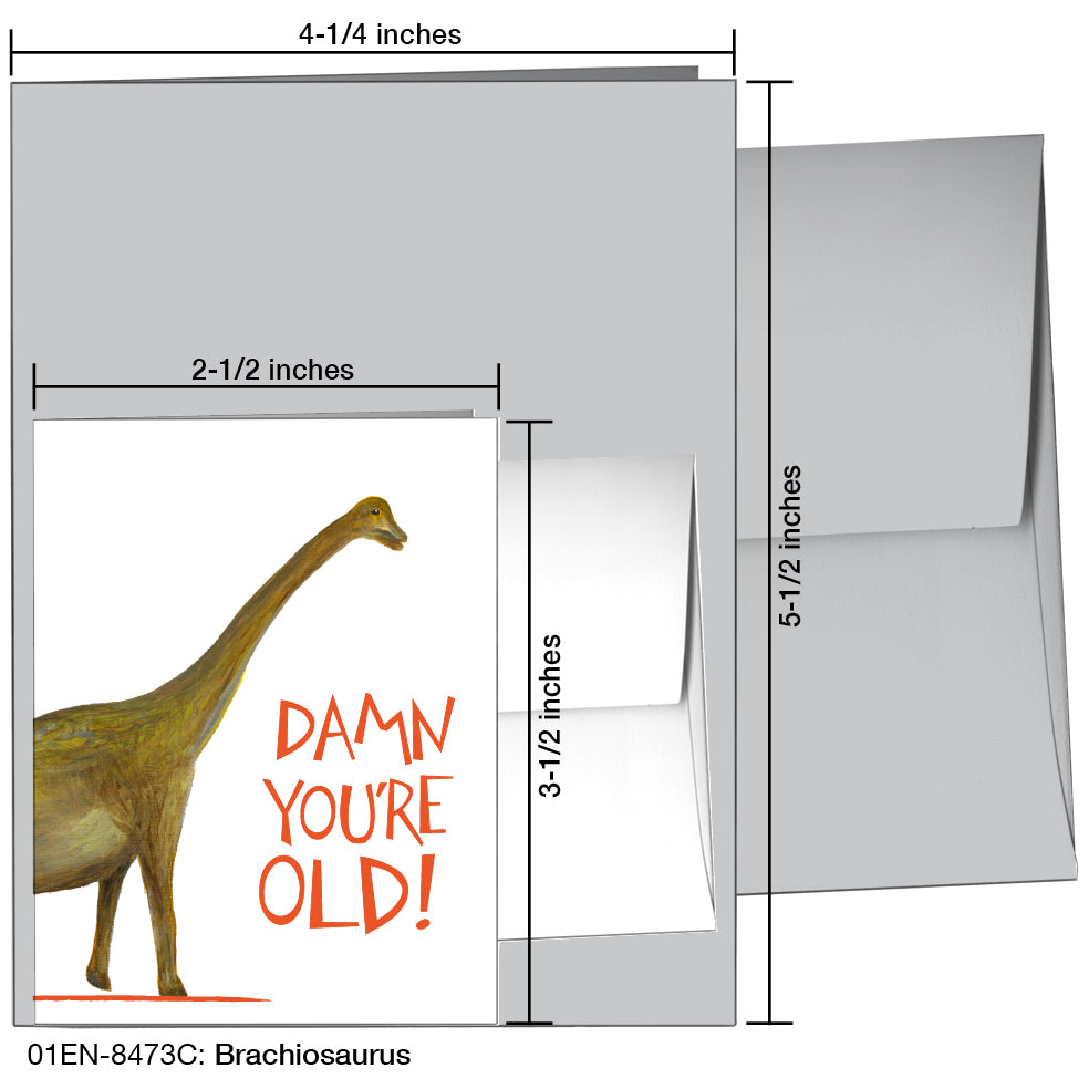 Brachiosaurus, Greeting Card (8473C)