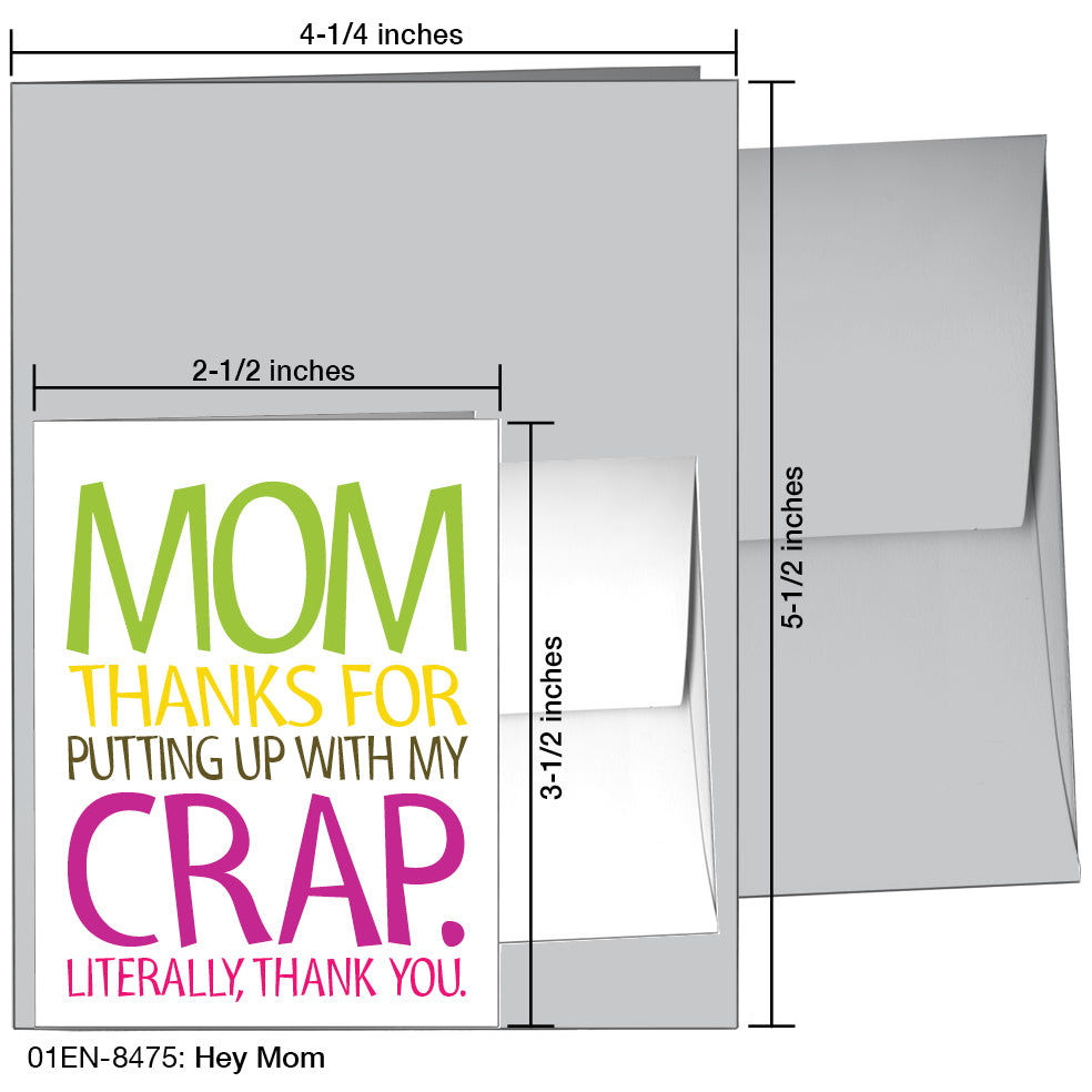 Hey Mom, Greeting Card (8475)