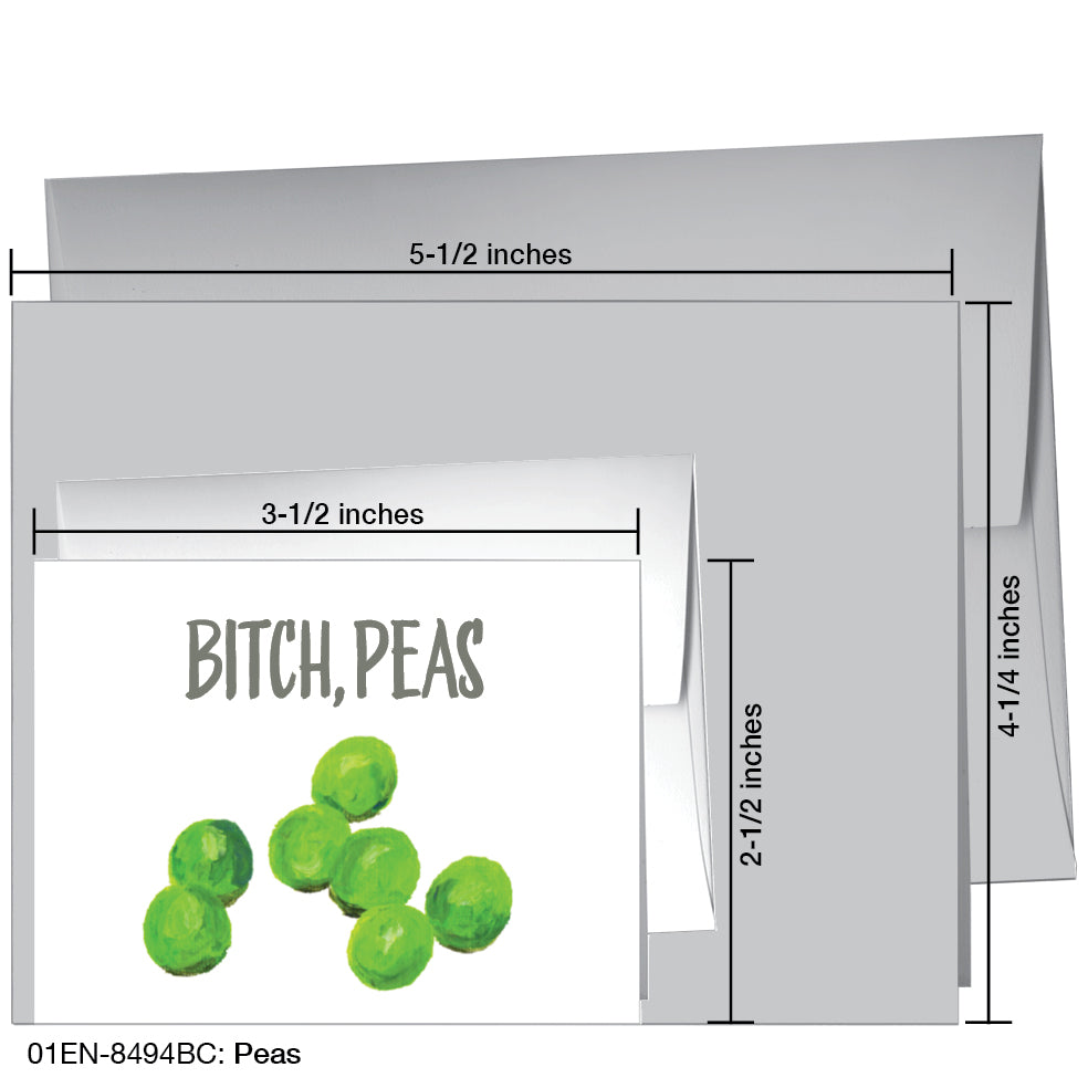 Peas, Greeting Card (8494BC)