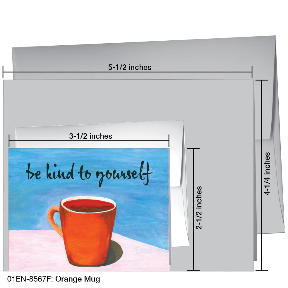 Orange Mug, Greeting Card (8567F)