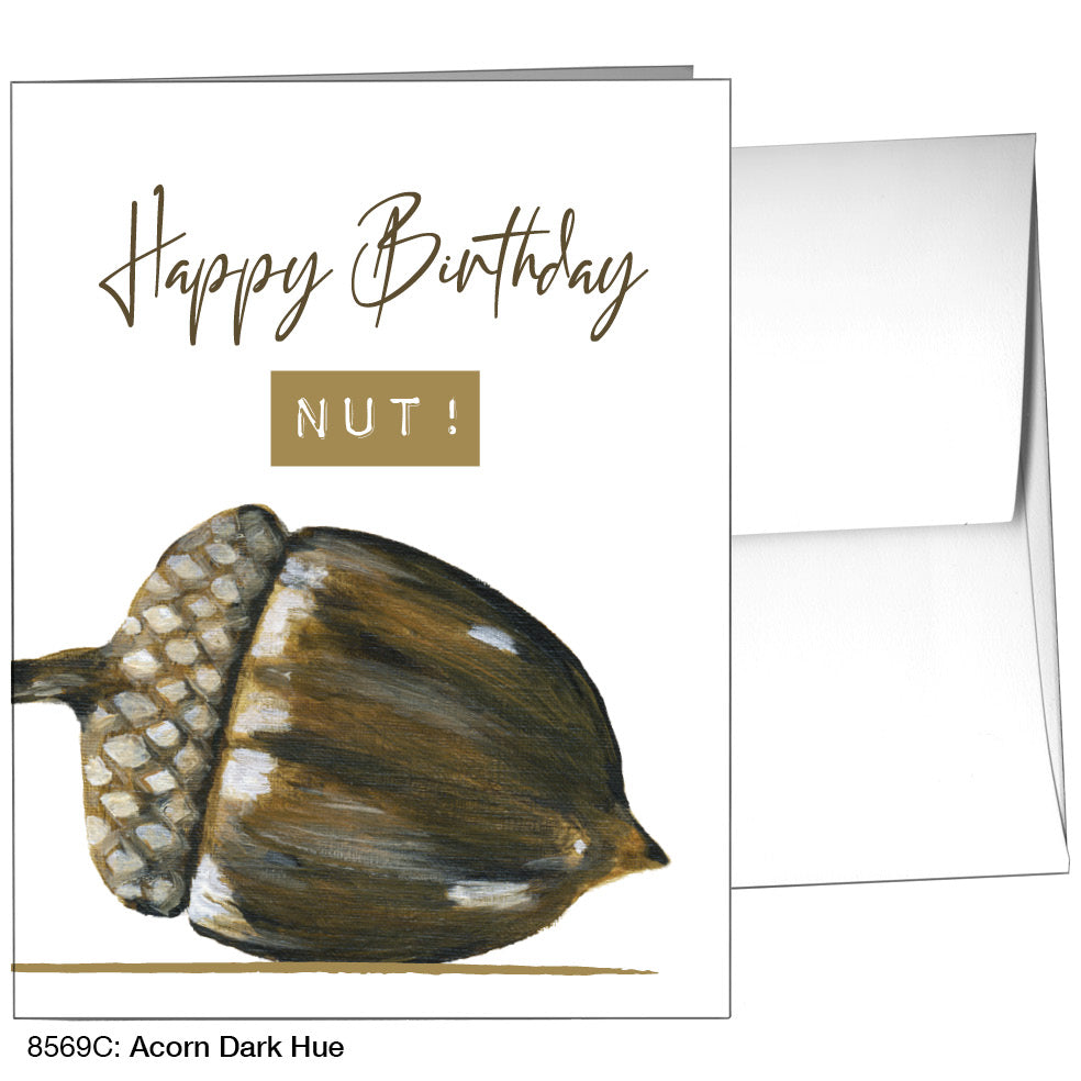 Acorn Dark Hue, Greeting Card (8569C)