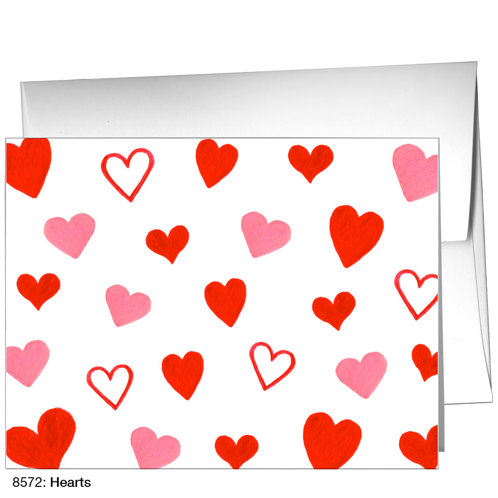 Hearts, Greeting Card (8572)