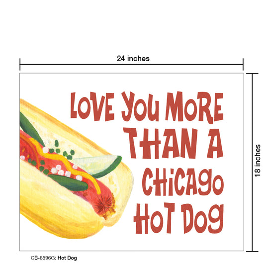 Hot Dog, Card Board (8596G)
