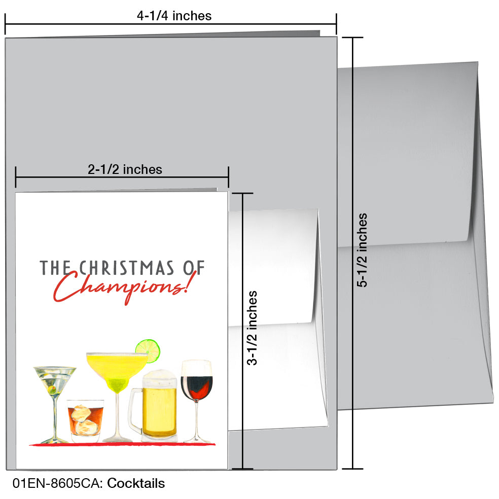 Cocktails, Greeting Card (8605CA)