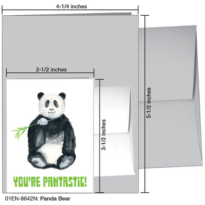 Panda Bear, Greeting Card (8642N)