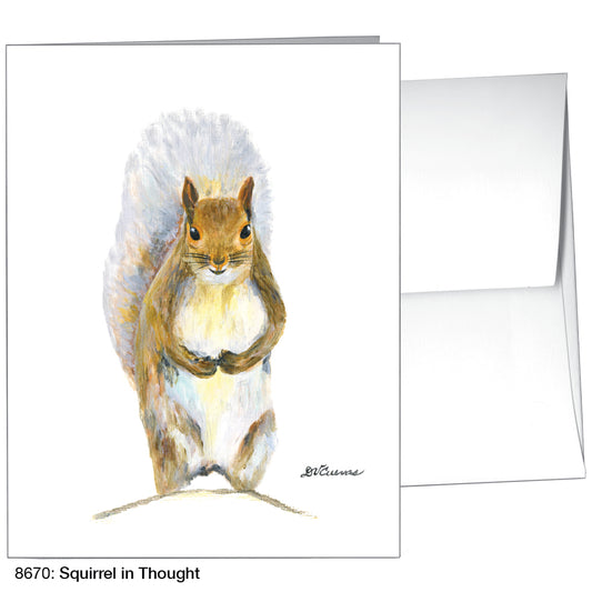 Squirrel in Thought, Greeting Card (8670)