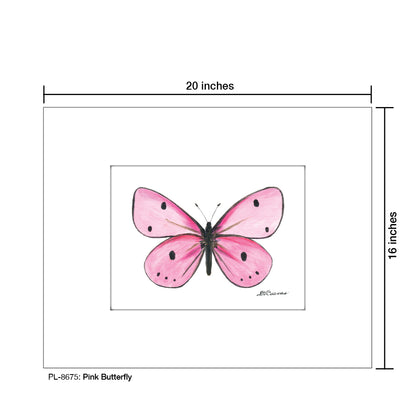 Pink Butterfly, Print (#8675)