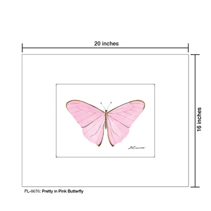Pretty in Pink Butterfly, Print (#8676)