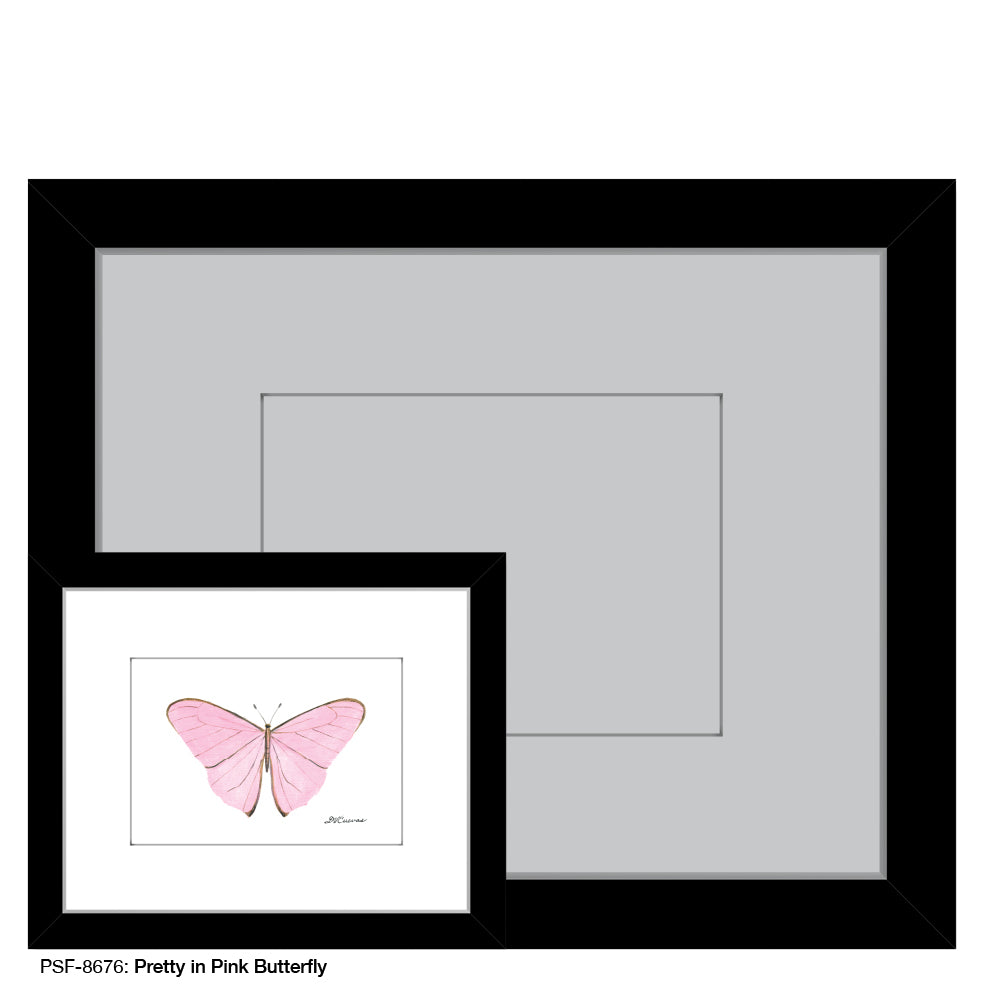 Pretty in Pink Butterfly, Print (#8676)