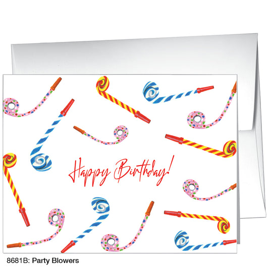 Party Blowers, Greeting Card (8681B)