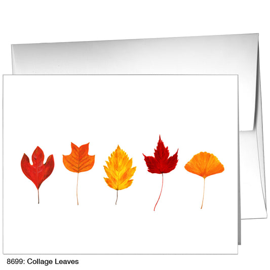 Collage Leaves, Greeting Card (8699)