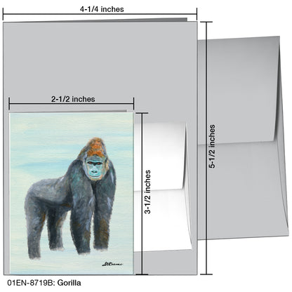 Gorilla, Greeting Card (8719B)