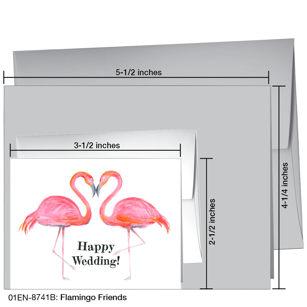 Flamingo Friends, Greeting Card (8741B)