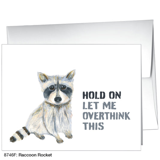 Raccoon Rocket, Greeting Card (8746F)