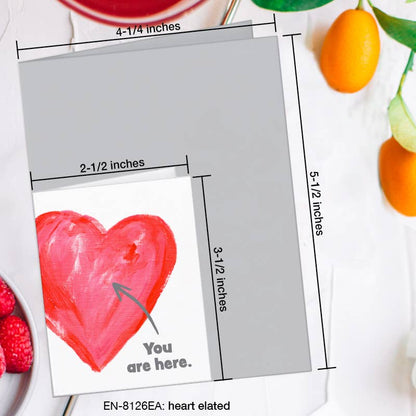 Heart Elated, Greeting Card (8126EA), Enclosure, www.printedcanvas.com