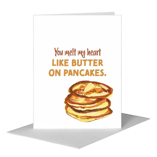Pancakes, Greeting Card (#8118AA) A2 Card Front, www.printedcanvas.com