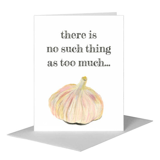 Garlic, Greeting Card (#8482C) A2 Card Front, www.printedcanvas.com