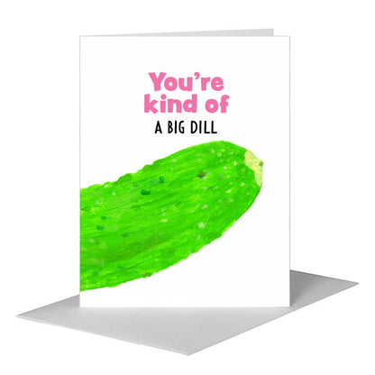 Cucumber, Greeting Card (#8413DA), A2 Card Front, www.printedcanvas.com