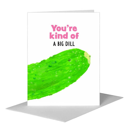 Cucumber, Greeting Card (#8413DA) A2 Card Front, www.printedcanvas.com