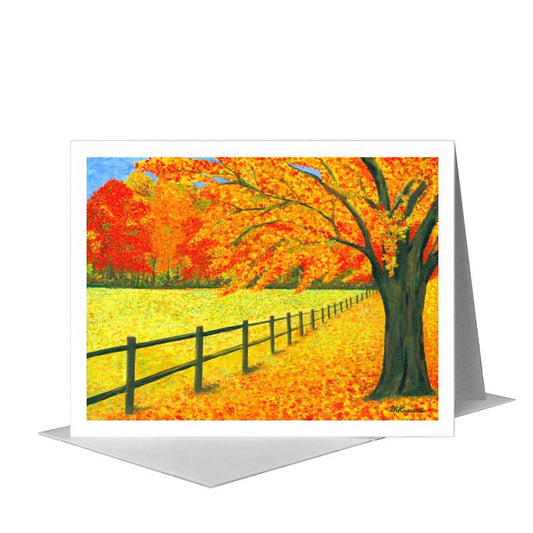 Autumn, Greeting Card (#7093A) A2 Card Front, www.printedcanvas.com