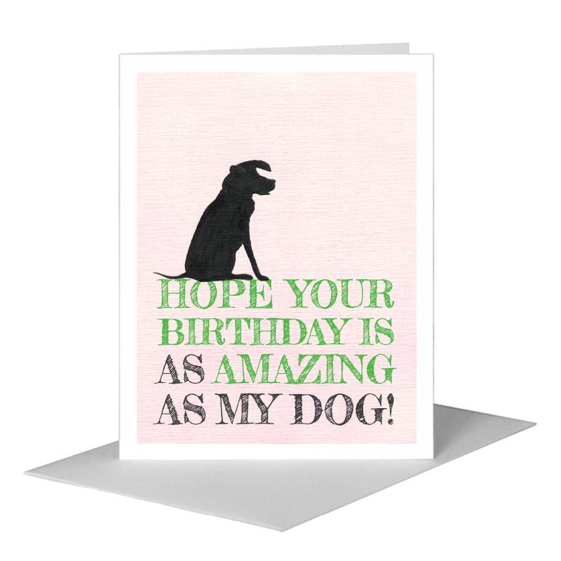 Dog Silhouette, Greeting Card (#8361J), A2 Card Front, www.printedcanvas.com