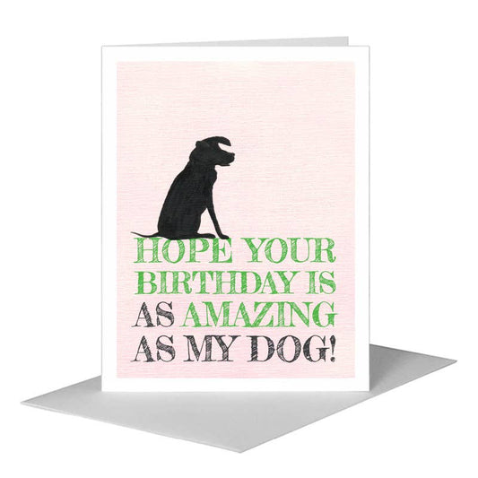 Dog Silhouette, Greeting Card (#8361J) A2 Card Front, www.printedcanvas.com