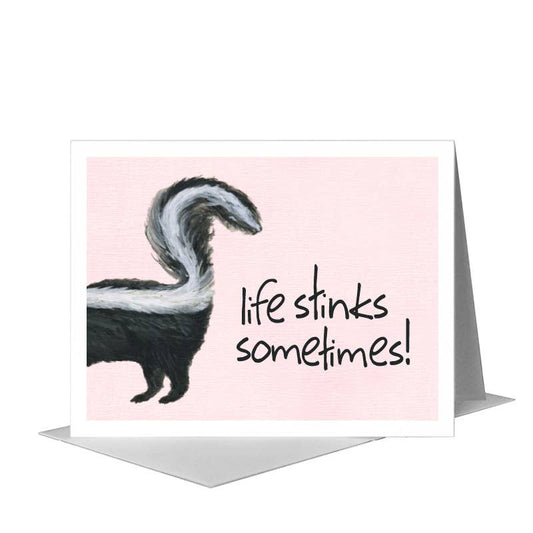 Skunk, Greeting Card (#8274D) A2 Card Front, www.printedcanvas.com