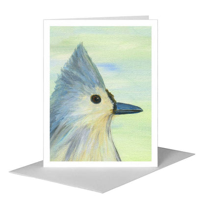 Tufted Titmouse, Greeting Card (#8313F), A2 Card Front, www.printedcanvas.com