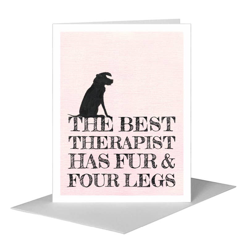 Dog Silhouette, Greeting Card (#8361K) A2 Card Front, www.printedcanvas.com