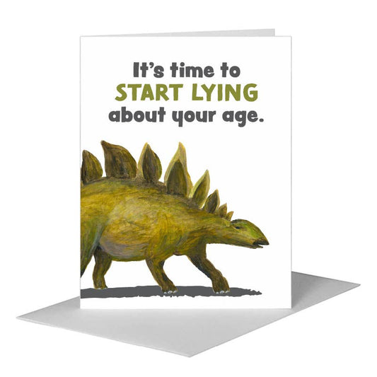 Stegosaurus, Greeting Card (#8218DA) A2 Card Front, www.printedcanvas.com