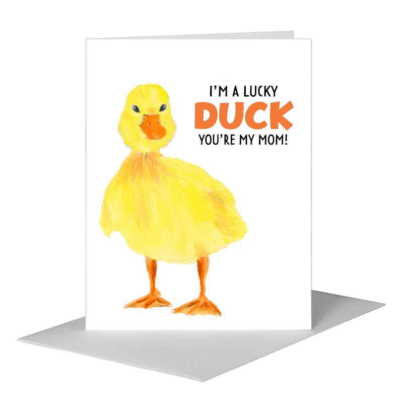 Duckling, Greeting Card (#8308B) A2 Card Front, www.printedcanvas.com