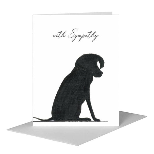 Dog Silhouette, Greeting Card (#8361A) A2 Card Front, www.printedcanvas.com