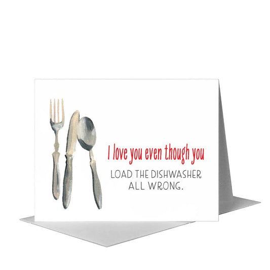 Silverware, Greeting Card (#7311QA) A2 Card Front, www.printedcanvas.com