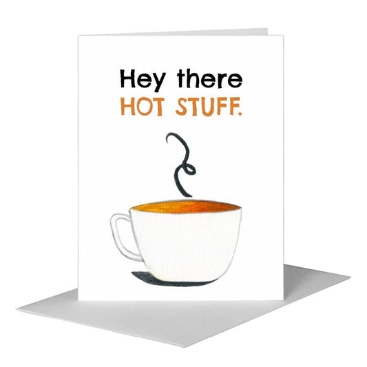 Coffee Cup, Greeting Card (#8065A) A2 Card Front, www.printedcanvas.com