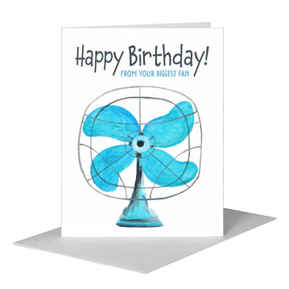 Fan, Greeting Card (#8628A), A2 Card Front, www.printedcanvas.com