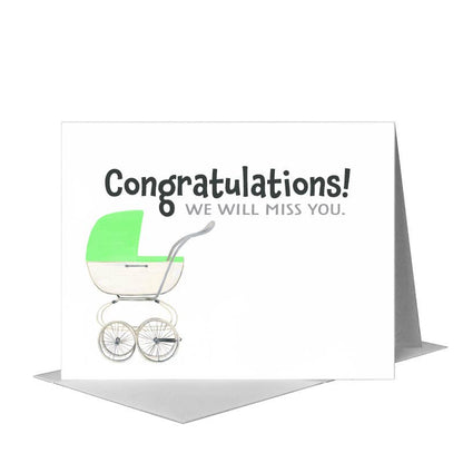 Stroller, Greeting Card (#8431CB) A2 Card Front, www.printedcanvas.com