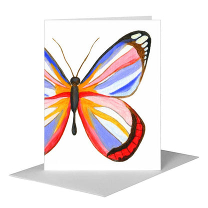 Wing Stripes Butterfly, Greeting Card (#7642G), A2 Card Front, www.printedcanvas.com
