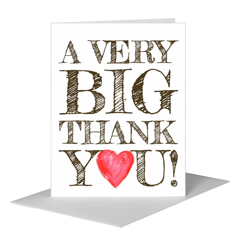 Big, Greeting Card (#8053A), A2 Card Front, www.printedcanvas.com