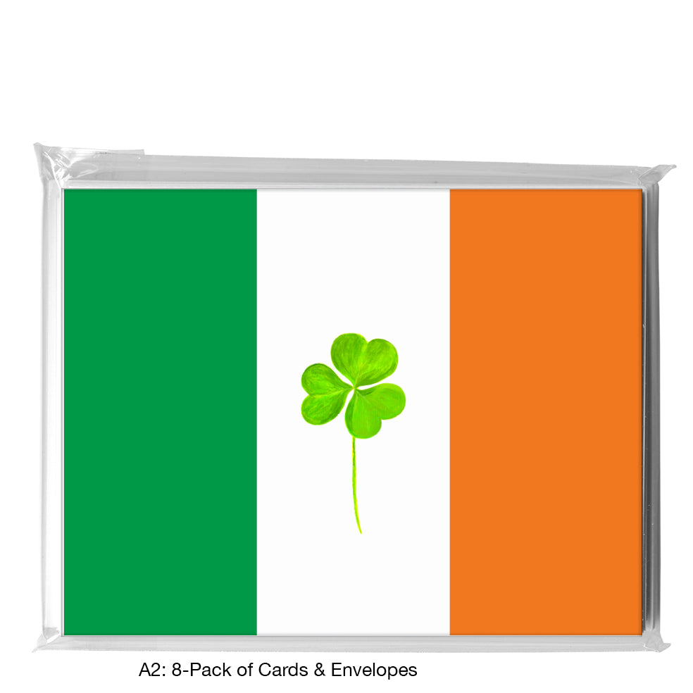 Irish Tricolour, Greeting Card (8029C), A2 8-Pack, printedcanvas.com
