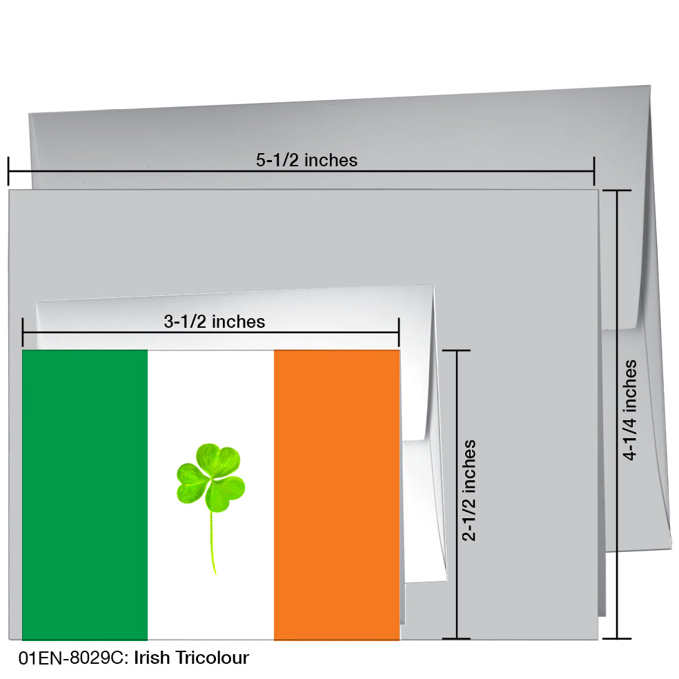 Irish Tricolour, Greeting Card (8029C), Enclosure Card, printedcanvas.com
