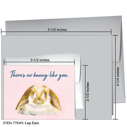 Lop Ears, Greeting Card (7764H), Enclosure, printedcanvas.com