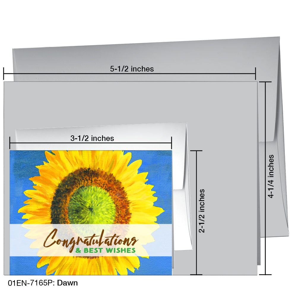 Dawn, Greeting Card (7165P), Enclosure, printedcanvas.com