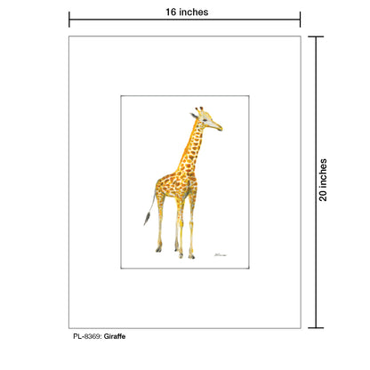 Giraffe, Print (#8369) - Printed Canvas