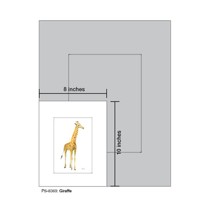 Giraffe, Print (#8369) - Printed Canvas