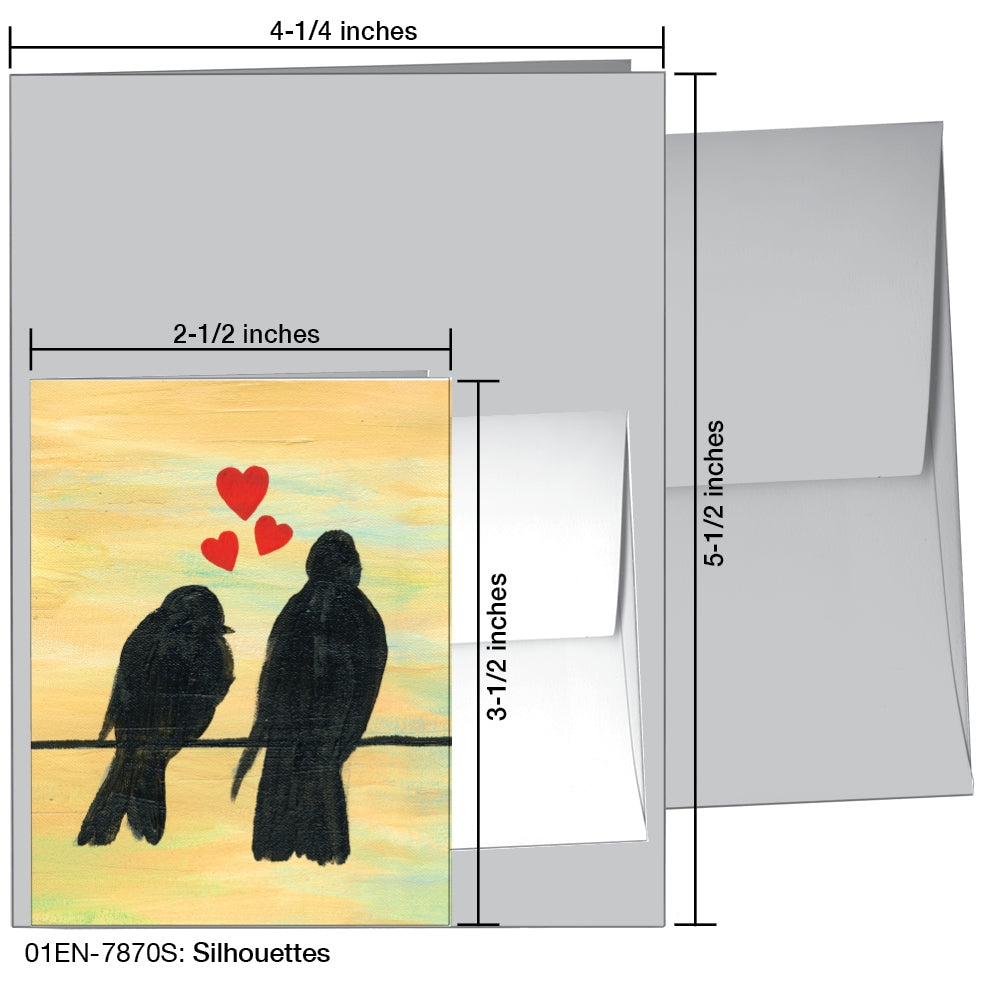 Silhouettes, Greeting Card (7870S), Enclosure, printedcanvas.com