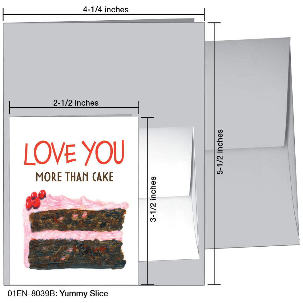 Yummy Slice, Greeting Card (8039B), Enclosure, printedcanvas.com